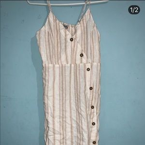 Creme and white dress